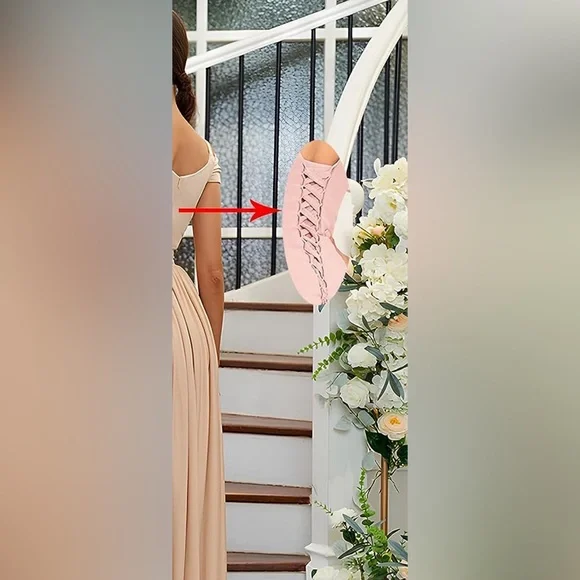 Off The Shoulder Bridesmaid Chiffon Pleated A Line Formal Evening Party Gown - Picture 2 of 3